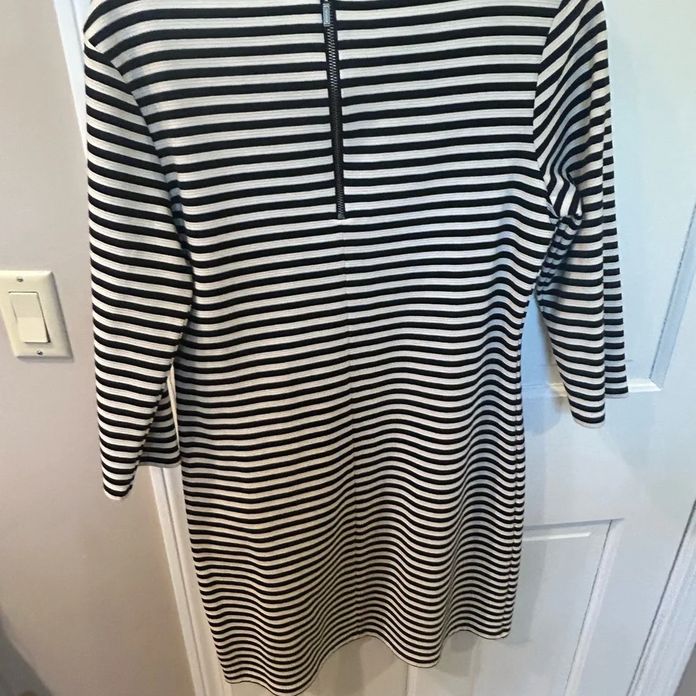 Old Navy bundle Striped Black and White & Denim Dresses size Large - Picture 6 of 11